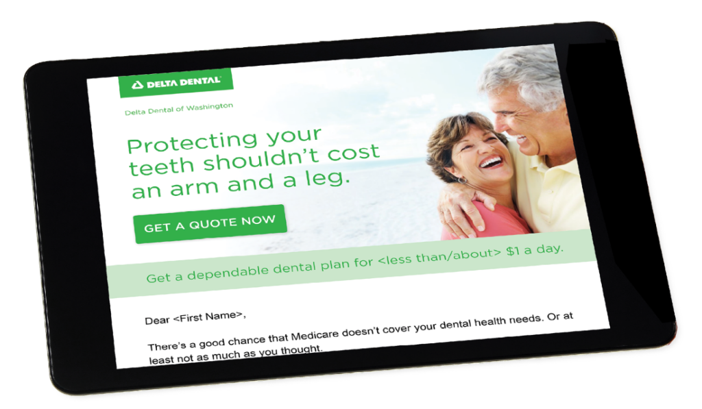 Delta Dental SEM and Email Tablet